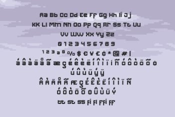 3D Pixel Font