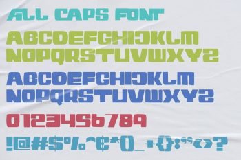All Caps Display Font