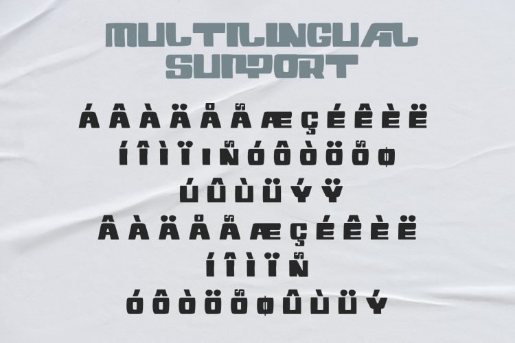 All Caps Display Font