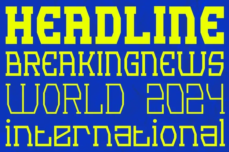 display serif font