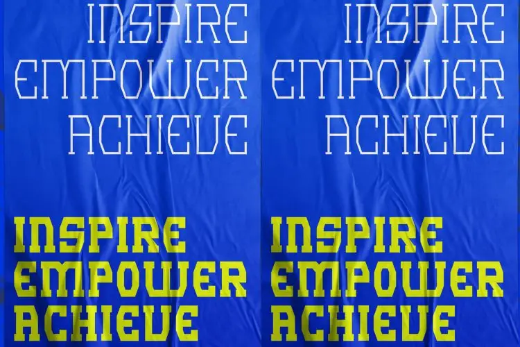 display serif font