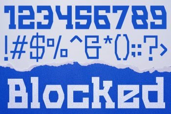 display serif font