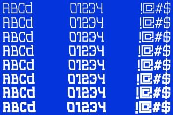 display serif font