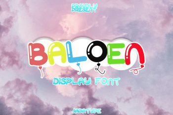 display baloen font