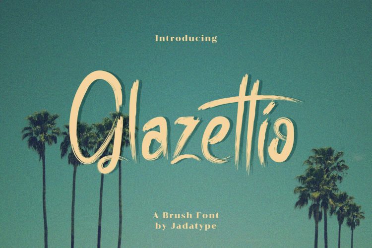 glazettio brush font