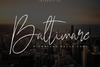 baltimare brush script