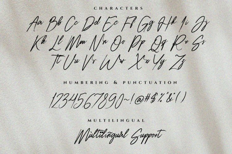 hembusan script font