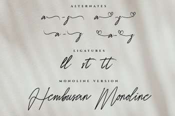hembusan script font