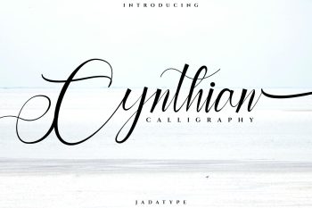 cynthian calligraphy font