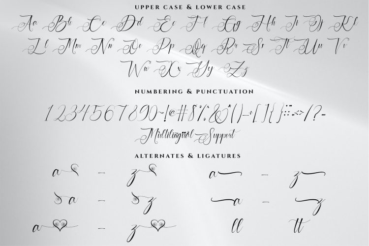 cynthian calligraphy font