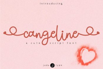 cangeline script font