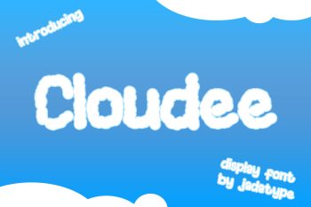 cloudee display font