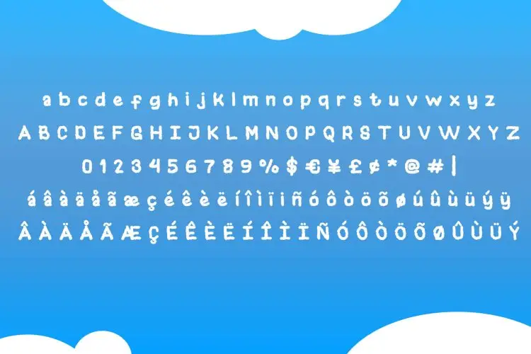 cloudee display font