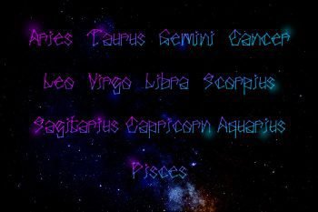 galakse display font