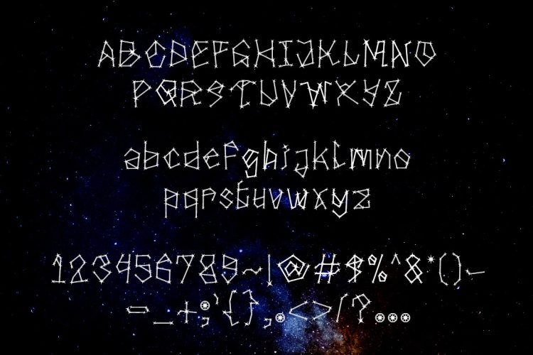 galakse display font