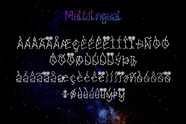 galakse display font