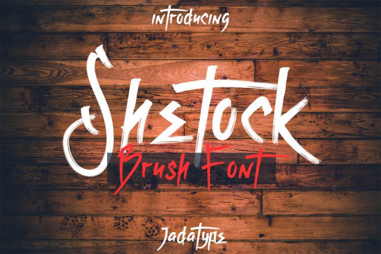 shetock brush font