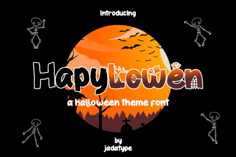 hapy lowen halloween font