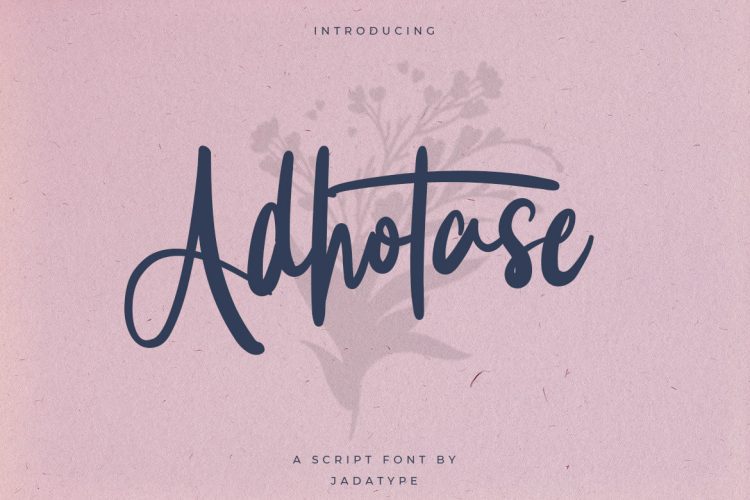 adhotase font