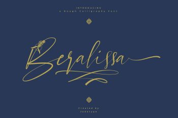 beralissa calligraphy script font