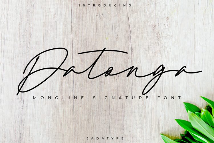 datonga script font