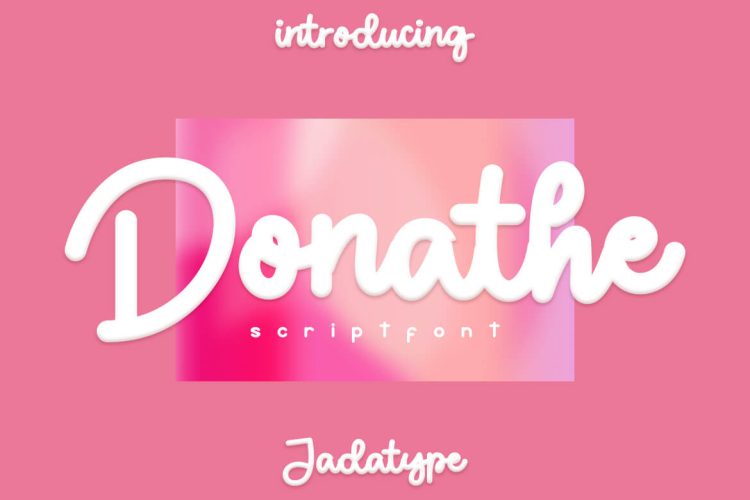 donathe script font