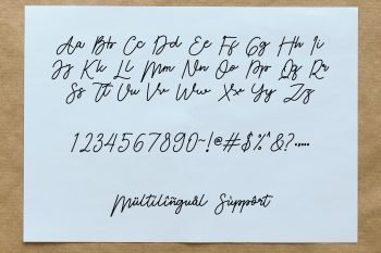 enttosa script font