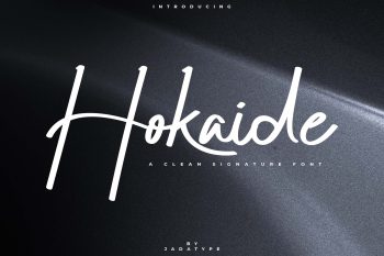 hokaide script font