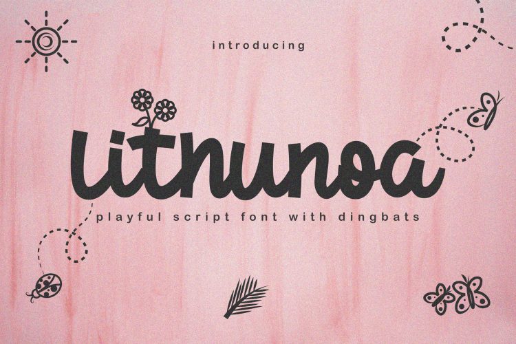 lithunoa script font