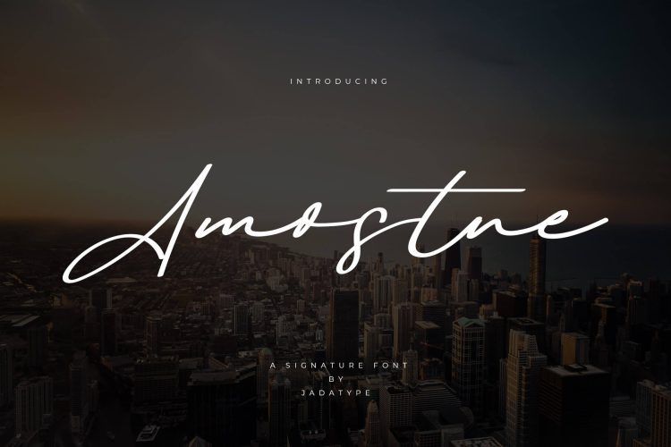 amostne signature font