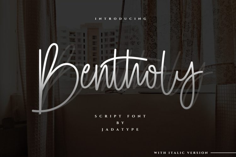 bentholy script font