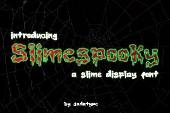 slimespooky display font