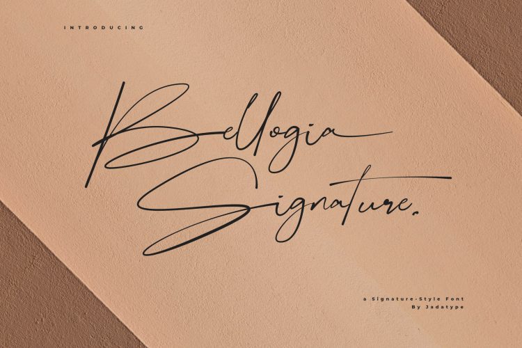 bellogia signature font