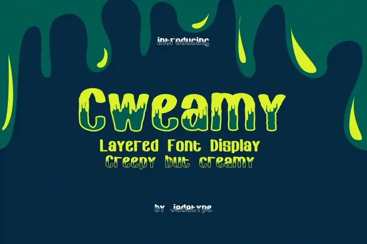 cweamy display font