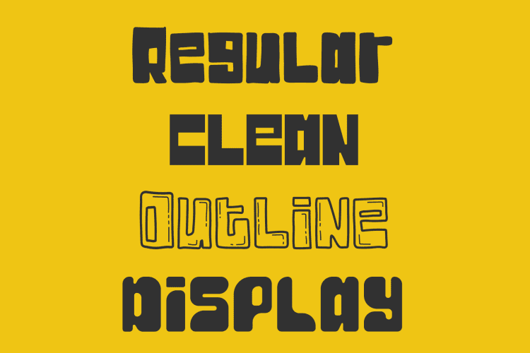 jakusty display font