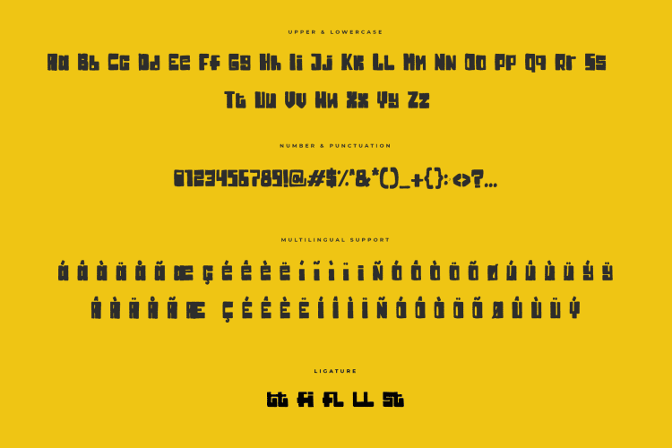 jakusty display font