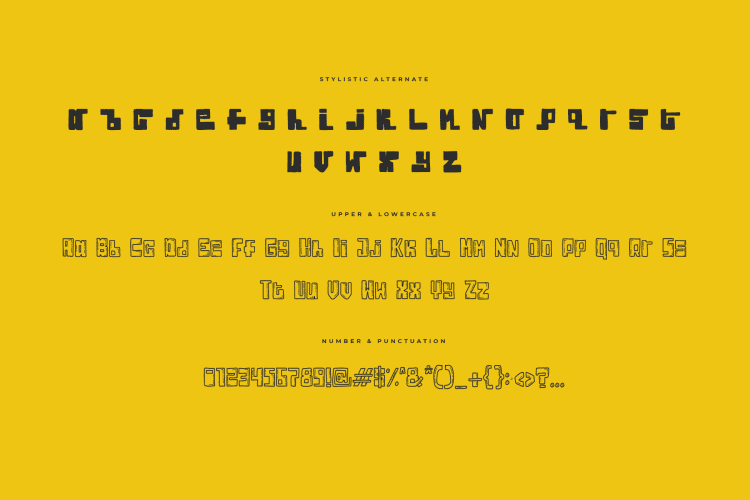 jakusty display font