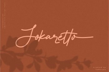 jokaretto monoline script