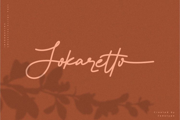 jokaretto monoline script