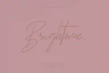 brightome script font