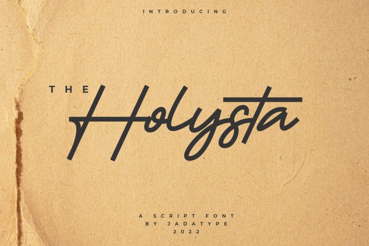 monoline script holysta