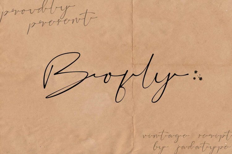 bofly signature font