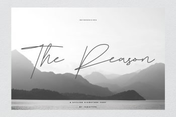 the reason signature font