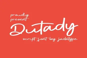 dutady script font