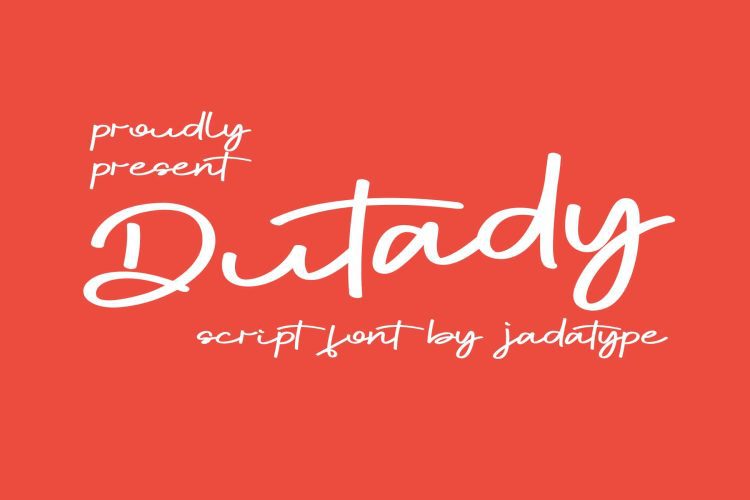 dutady script font