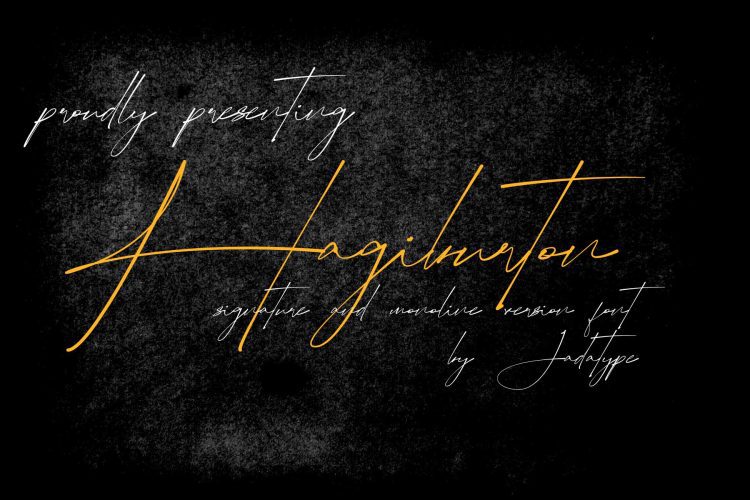 hagiburton script font