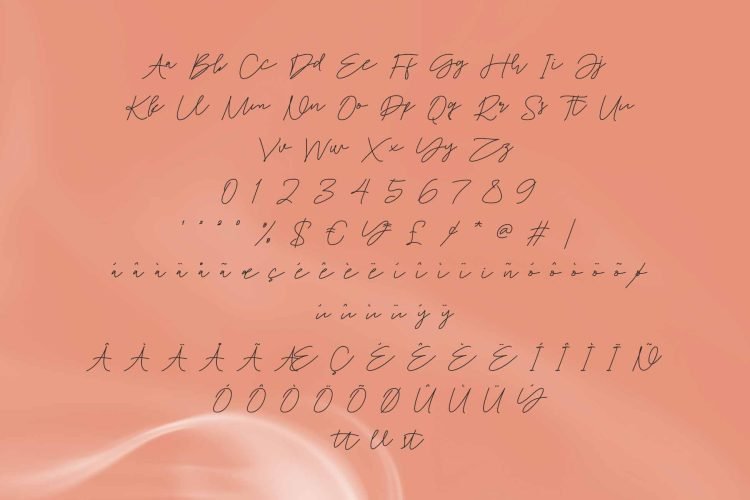 calmend script font