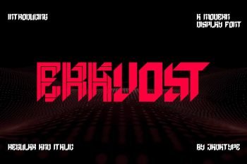 eravost display font