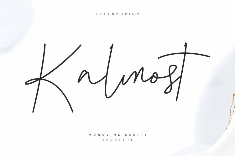 Kalmost - Monoline Script
