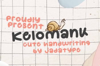 kelomank handwriting font